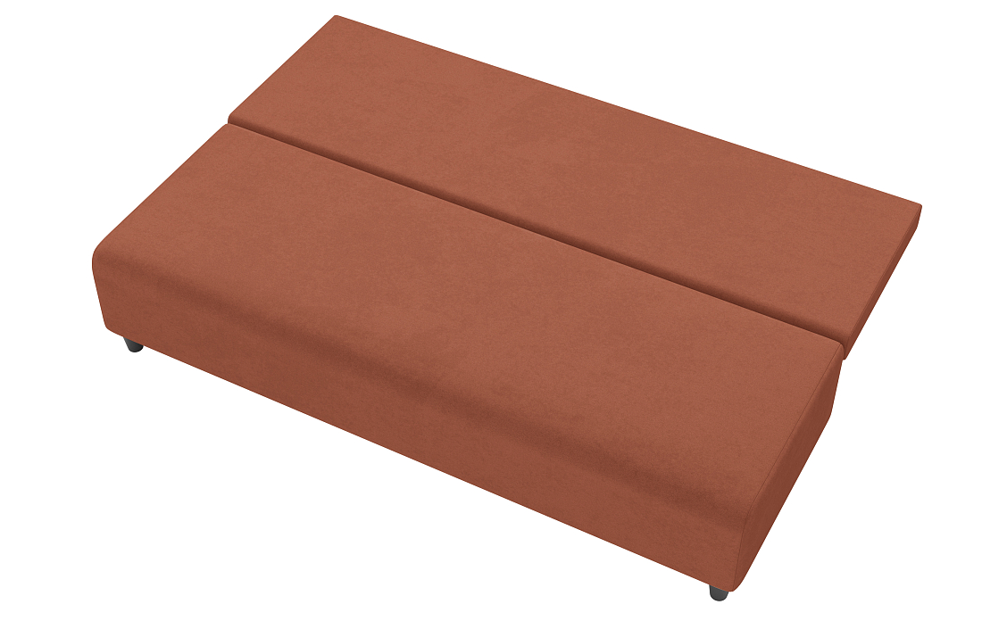 Роджерс М / Диван - кровать 3-х мест велюр велутто кирпичный